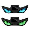 Lumière LED de Voiture sans Fil Yeux de Diable Solaires pour Pare-brise, Panneau d'Avertissement de Fenêtre à Installation Magnétique avec Trois Modes d'Affichage Personnalisés Intelligents, Numérique