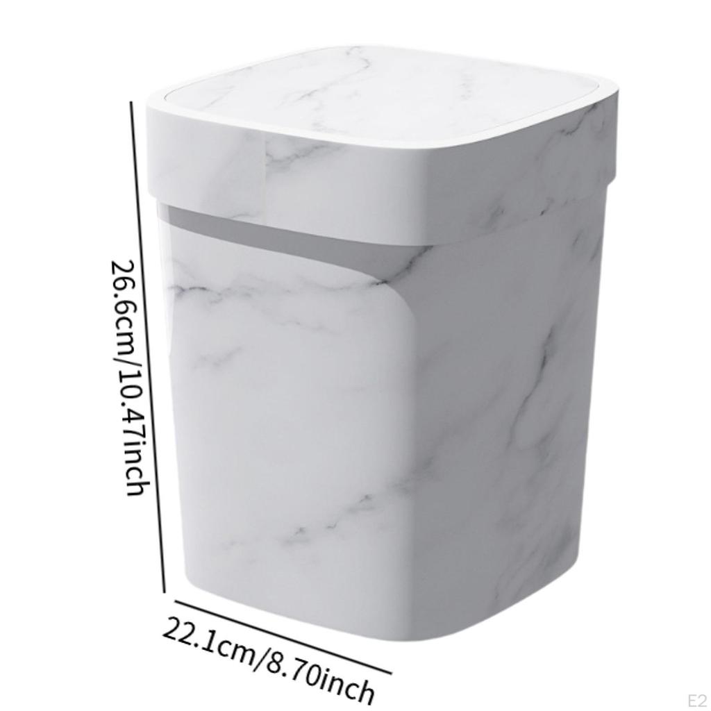 Mülleimer Kompostbehälter Müllcontainer Abfall für Arbeitszimmer Schlafzimmer Eingangsbereich Zuhause