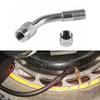 Air Valve, L Type, Valve Extension, 45°+90°+135, Motorcycle, Car, Air Pump, Extension Valve, Set of 3 (Silver)
