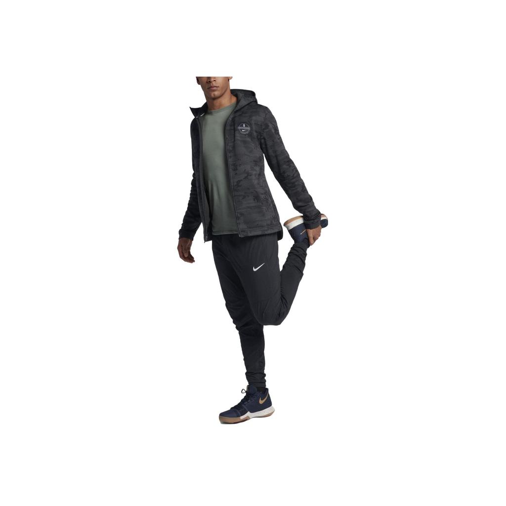 Nike Camouflage Print Logo Hooded Zip Jacket Men Jackets Black 890573-060