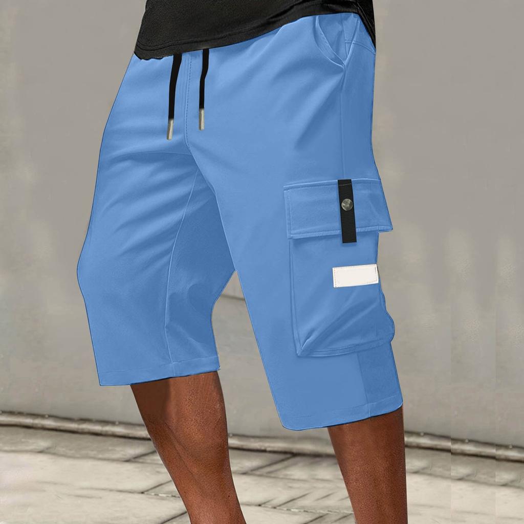 Men's Lace-up Sweatpants Men's Cargo Shorts Casual Pants