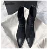 Fashion Women's Beige Suede Ankle Boots Pointed Toe Chunky High Heels Buckle Strap Short Boots Elegant Office Party Dress Shoes