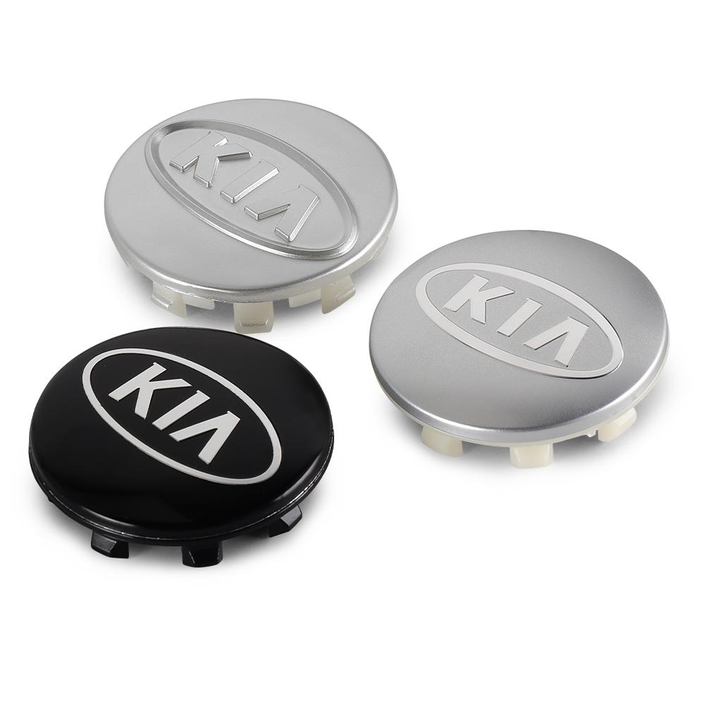4 Stück 56mm Original Auto Styling Radnabenkappen Nabenkappen Abzeichen Zubehör für KIA Rio Ceed Sportage Cerato Soul Sorento Sonic