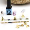 1Set False Nail Tips Practice Trainning Display Stand Holder Base Alloy Crystal Nail Art Polish Display Manicure Tools