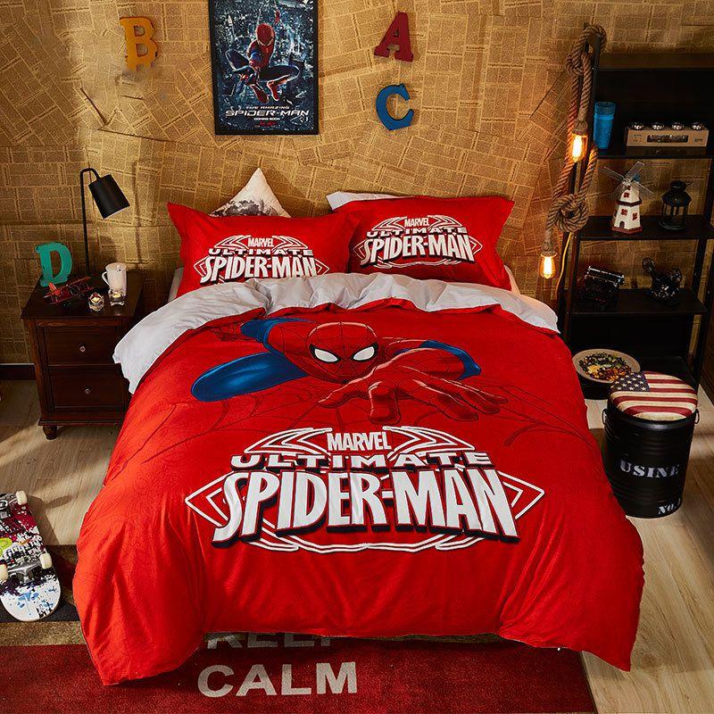 Spiderman 3D Bettwäscheset Bettdecke Doona Steppdecke Bezug Bettset Kissenbezug Laken Eigenschaften Premium Qualität Polyester Für Ultimativen Komfort Und Stil