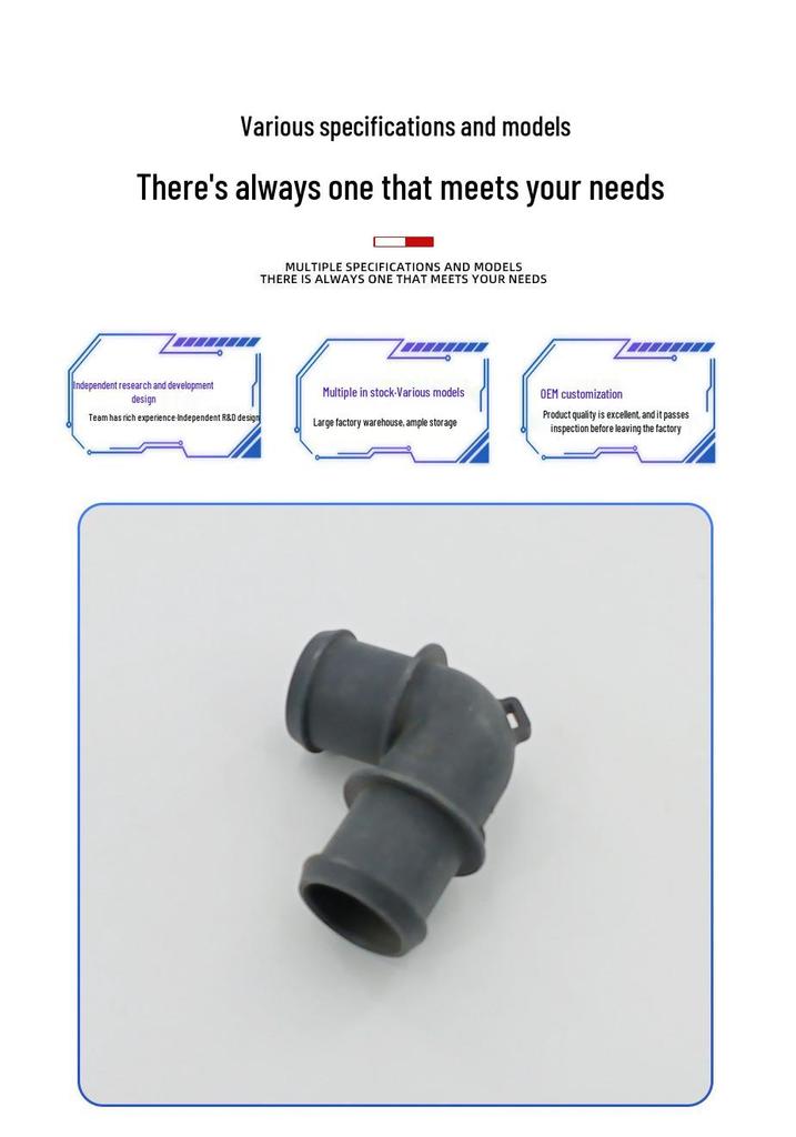 Exhaust Pipe Elbow 06B133989C - 103024 Right Angle Automotive Adapter