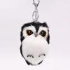Stylish Faux Rabbit Fur Owl Keychain: Cute Plush Animal Bag & Car Pendant
