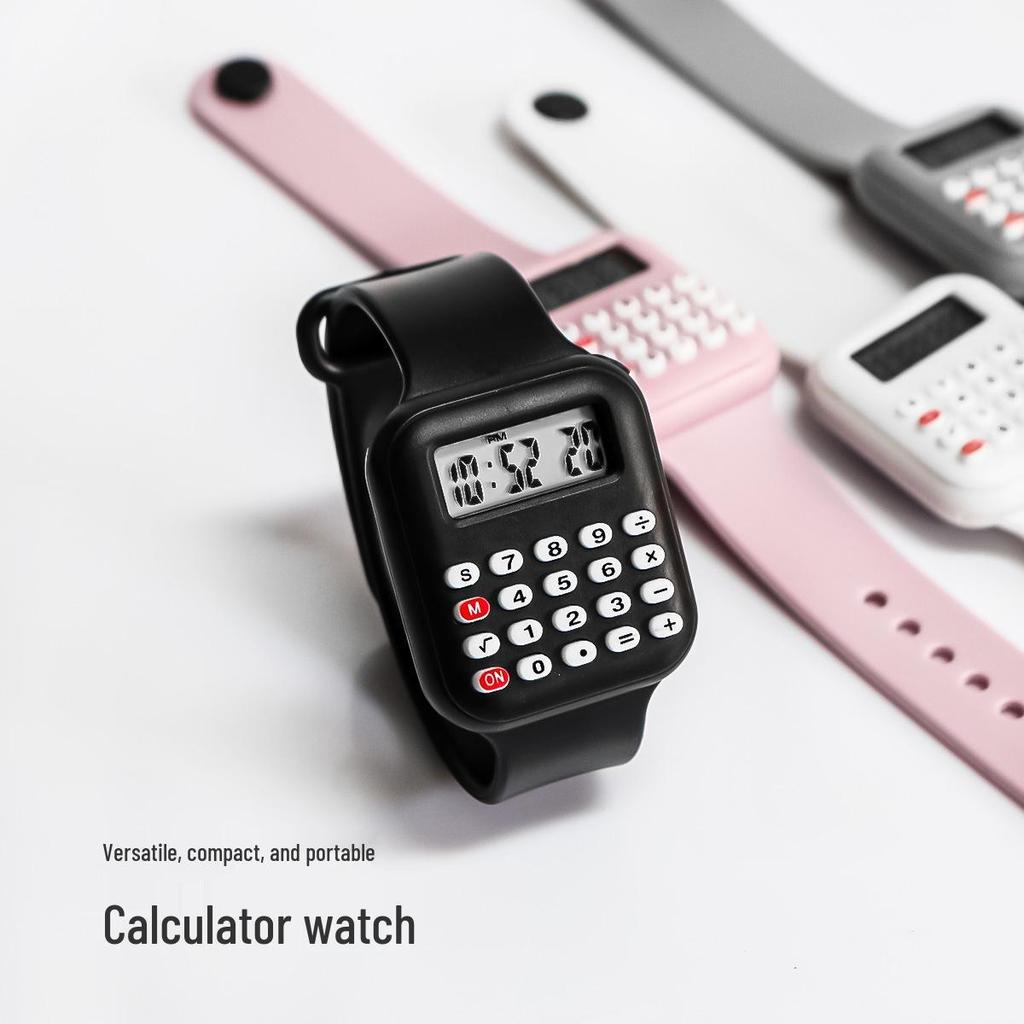 Multifunctional Student Calculator Watch with Date and Time for Children