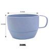 Nordic Style Plastic Tea Cup Coffee Tea Milk Drink Cup Eco-friendly Reusable Wheat Straw Cup Travel Bathroom Toothbrush Cup