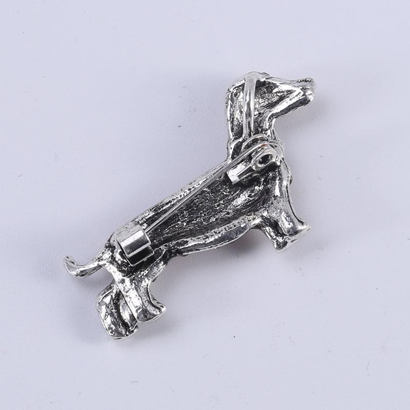 Rhinestone Dachshund Brooches for Women Unisex Animal Pin Dog Lapel Pins Banquet Party Backpack Gifts Jewelry Accessories Gift