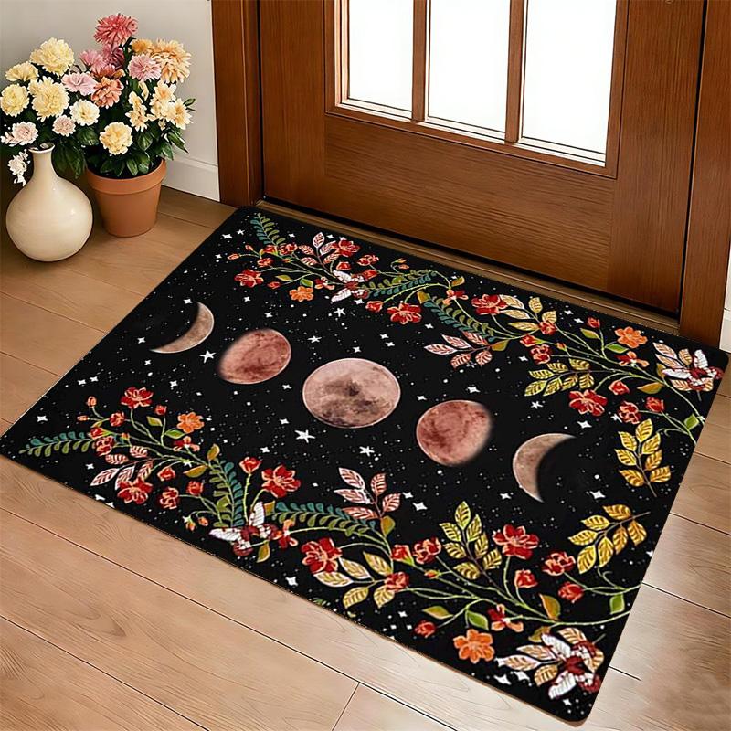 Moon Phase Living Room Nonslip Area Rug Soft Carpet For Bedroom Game Playroom Sofa Office Home Decor Doormat Christmas Gift C9301124