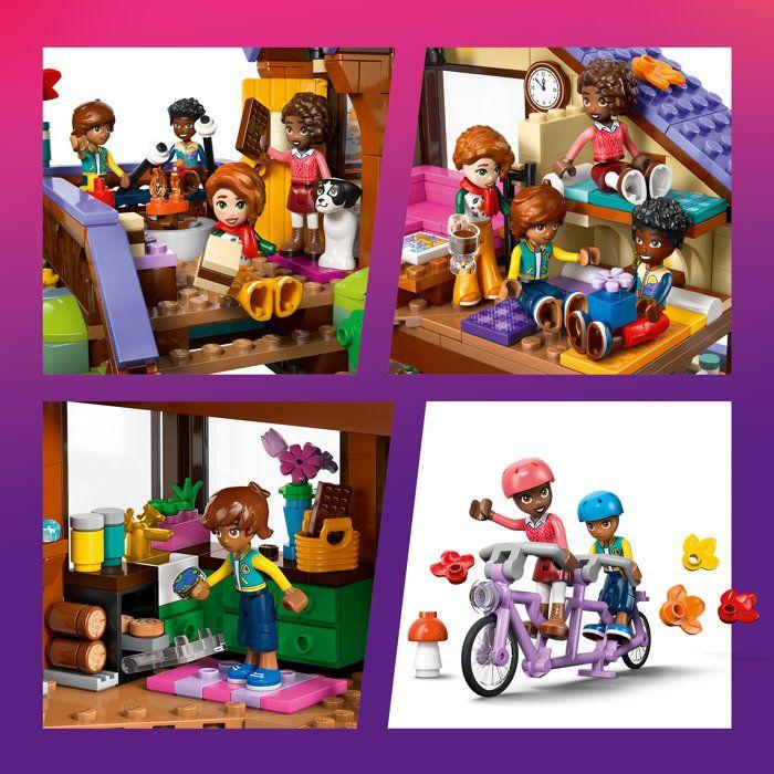 LEGO Friends 42705 La Cabane Chaleureuse dans la Forêt - Jeu dès 9 ans - Maison Miniature