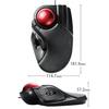 ELECOM Wired USB Trackball Mouse, Large Ball, 8 Buttons, Tilt Function, Black M-HT1URXBK