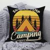 Decorative Cushion Covers Camping Bus Printed Pillow  Home Sofa Throw