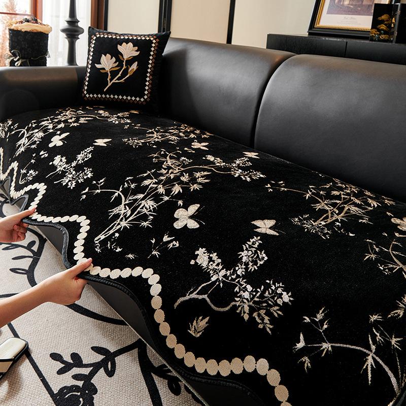 Neues Spezialförmiges Sofakissen Vier-Jahreszeiten Universal Sofasitzkissen Rutschfest Gerade Reihe Leichter Luxus High-End Bezugstuch Handtuch