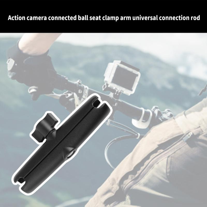 Double Socket Arm for 1" 25mm Size Extension Mount Aluminum Alloy for /Phones/Tablets On Bikes, Motorcycles, Trucks
