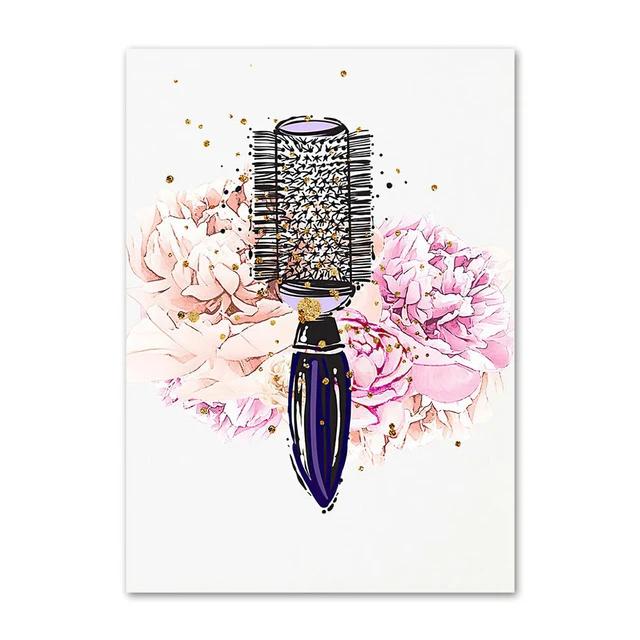 Hair  Salon Canvas Painting Decoration Aesthetic Wall Art Living Room Home Decor Gift