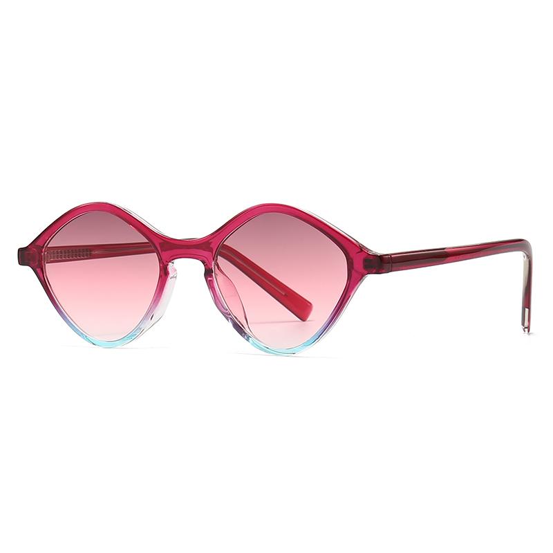 Cross-Border European and American Narrow Diamond-Shaped Sunglasses for Men Trendy Street Photography Modern Charming Retro Su