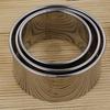5Pcs Stainless Steel Round Cookie Cutters Pie Press  Cookie  DIY Dumplings Skin Cutting Tools Kitchen Accessories