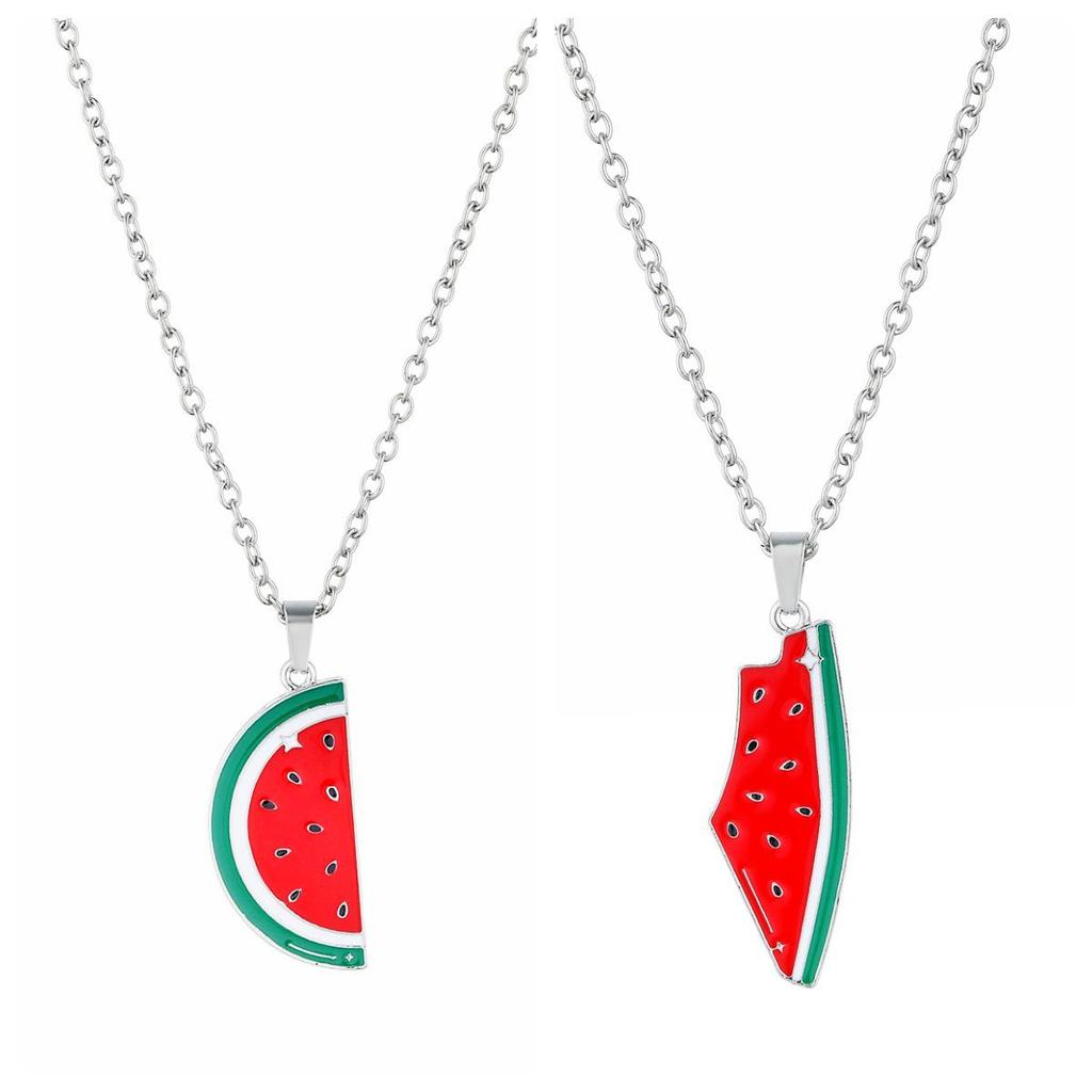Palestina Watermeloen Ketting - Uniek Ontwerp, Hoge Kwaliteit Dames Hanger