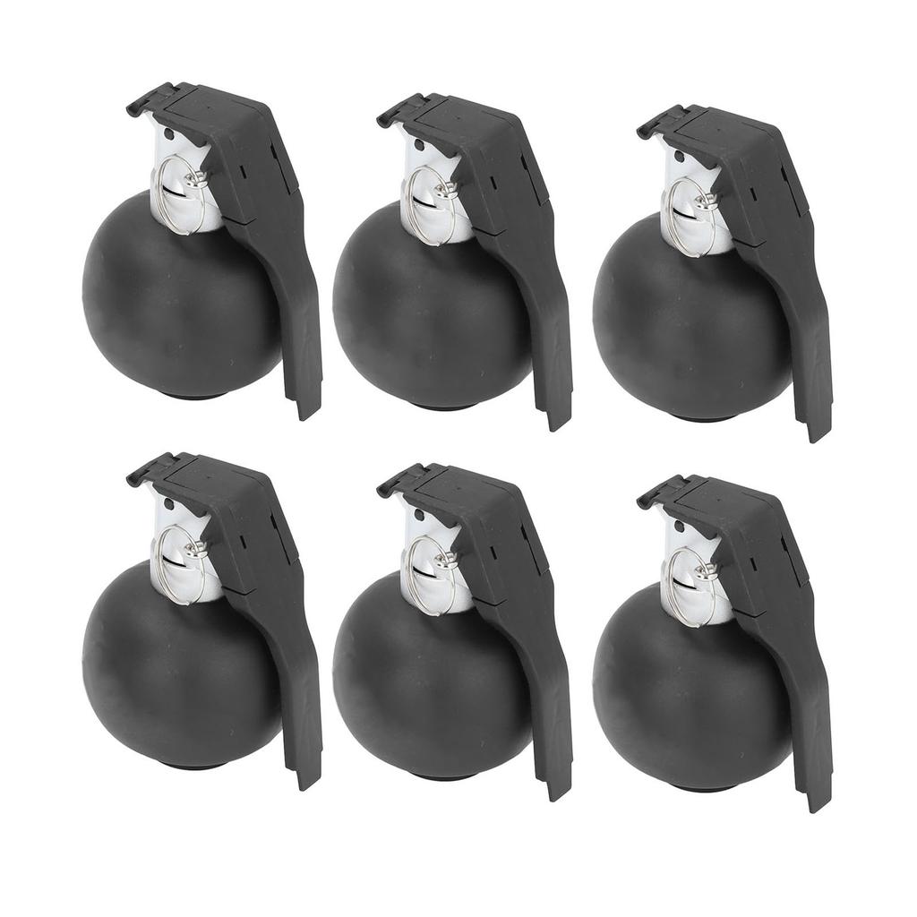 6PCS Kids Hand Grenades Toy with   Sound Light Effect Role Playing Props Fake Grenade Toy