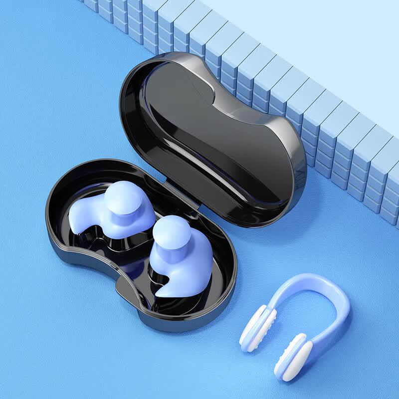 Yuzhan Waterproof Silicone Swimming Earplugs & Nose Clip Set