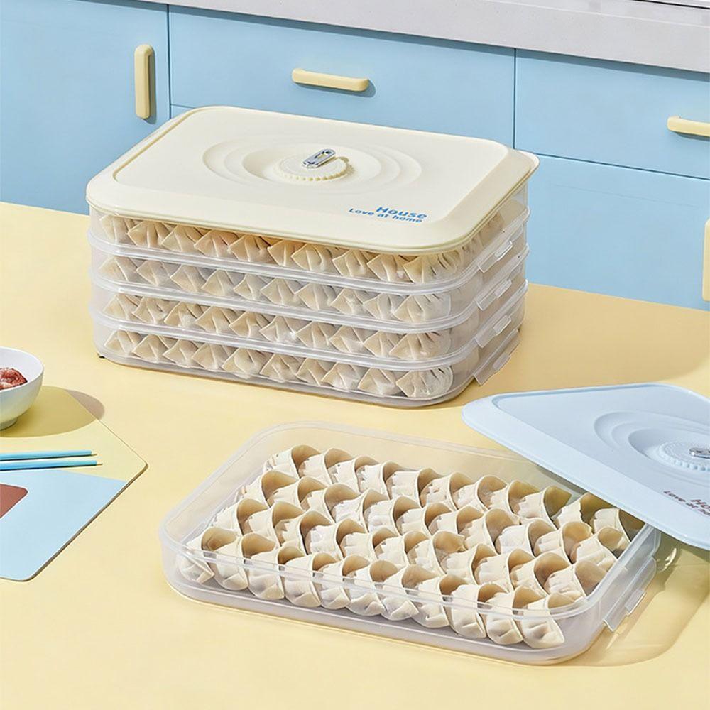 Stackable Dumpling Storage Box Fresh-Keeping Frozen Dumpling Storage Box Refrigerator