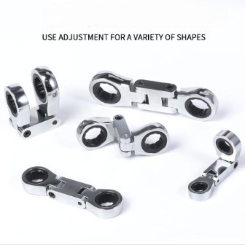 5Pcs/set  Movable Head Ratchet Wrench Set Set