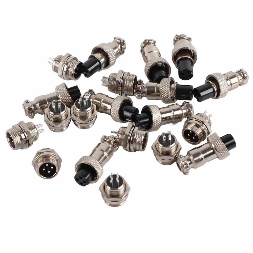 10 Set 12mm Aviation Plug GX12 Socket Connector Aviation Connector  Data Acquisition Systems