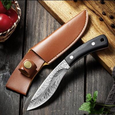Mongolian Meat Knife Hand Forged Sheep Knife Boning Knife Outdoor Hunting Knife Barbecue Meat Knife Fruit Knife