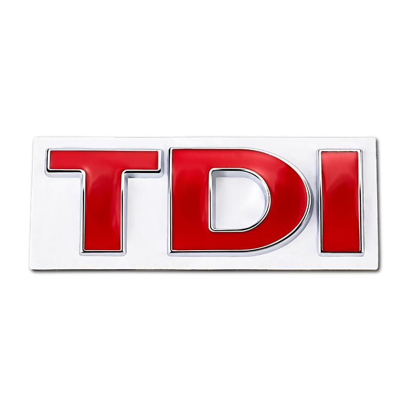 BRP1 For VOLKSWAGEN VW GTI 1Pcs 3D Metal Sticker TDI Logos Badge Car Body Trunk Decal For VW Polo T5 Golf Passat GTD GTI CC Magotan A Oq2