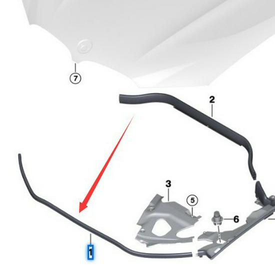BMW X3 X4 G01 G02 Front Hood Seal Strip