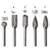 5pcs Double  Rotary File 0.2 X 0.4" Grinding Head Tungsten Carbide Burr Milling Cutter Drill Bit Set For Welding Tool Sets
