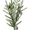Simulated Pine Branch Faux Greenery Foliage Artificial Pine Sprig with Pine Cones Red Berries for DIY Wreath Home Vases Christmas Winter Parties