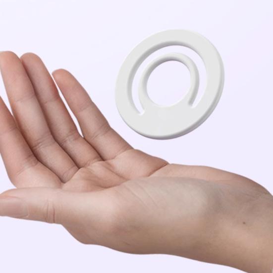 Magnetic Phone Ring Holder Silicone Phone Grip Stable Skin-friendly Selfie Ring Holder for Hands-Free Viewing