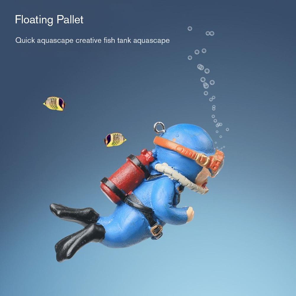 Miniature Diver Figure Diving Model Action Figure Miniature Sea Animal Model Ornaments Aquarium Decor Fish Tank Figurine Decor