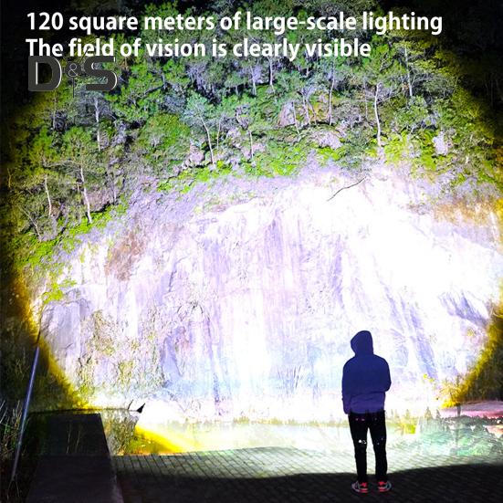 Mini Keychain Work Light Adjustable USB Rechargeable Waterproof Multi-function Portable Outdoor Camping Hiking Hanging Emergency Repair Lamp