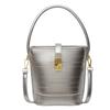 Hand Carrying Bucket Bag, New Women's Solid Color Shoulder Bag, Fashionable and Simple Casual Messenger Bag.