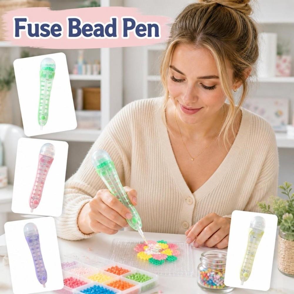 Automatic Bead Placement Pen Efficient Perler Bead Dispenser Bead Positioning Pen Kids Toys