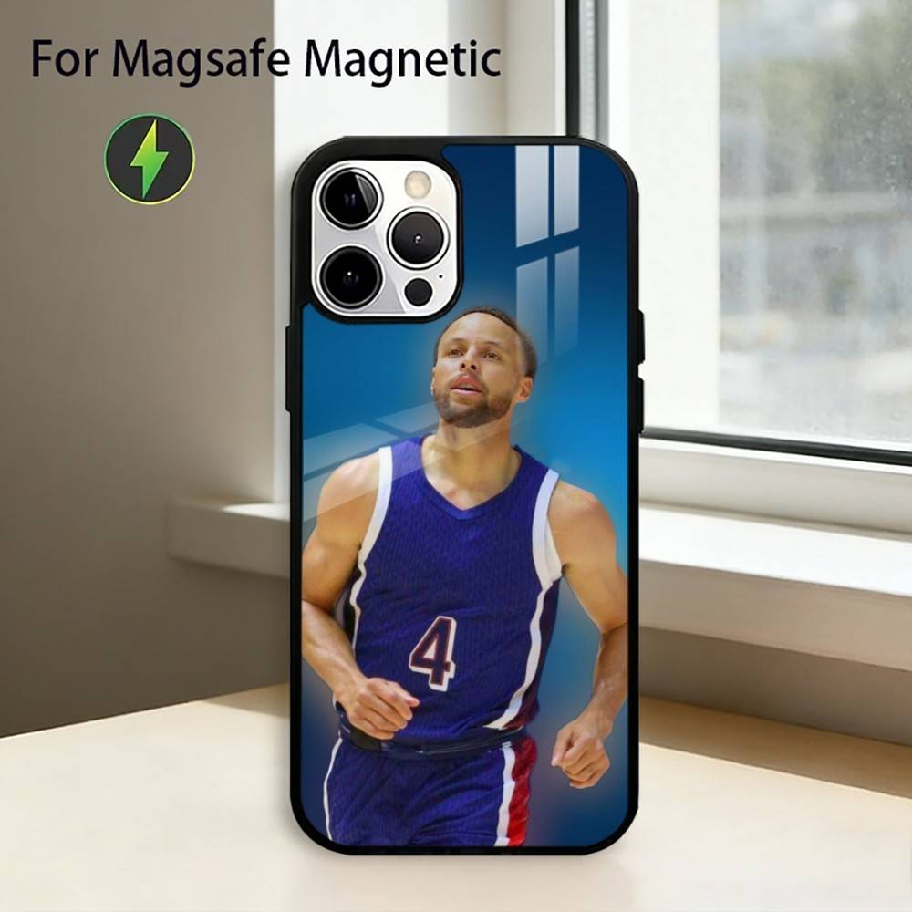 

Sports Star S-Stephen Curry Phone Case For iPhone17,16,15,14,13,12,11 Plus,Pro Magnetic For Magsafe Wireless Charging iPhone14PROMAX