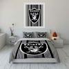"Scudo Logo Raiders Neri" Set Copripiumino Biancheria da Letto Copripiumino Federe  (1*Copripiumino 2*Federe, senza piumino)