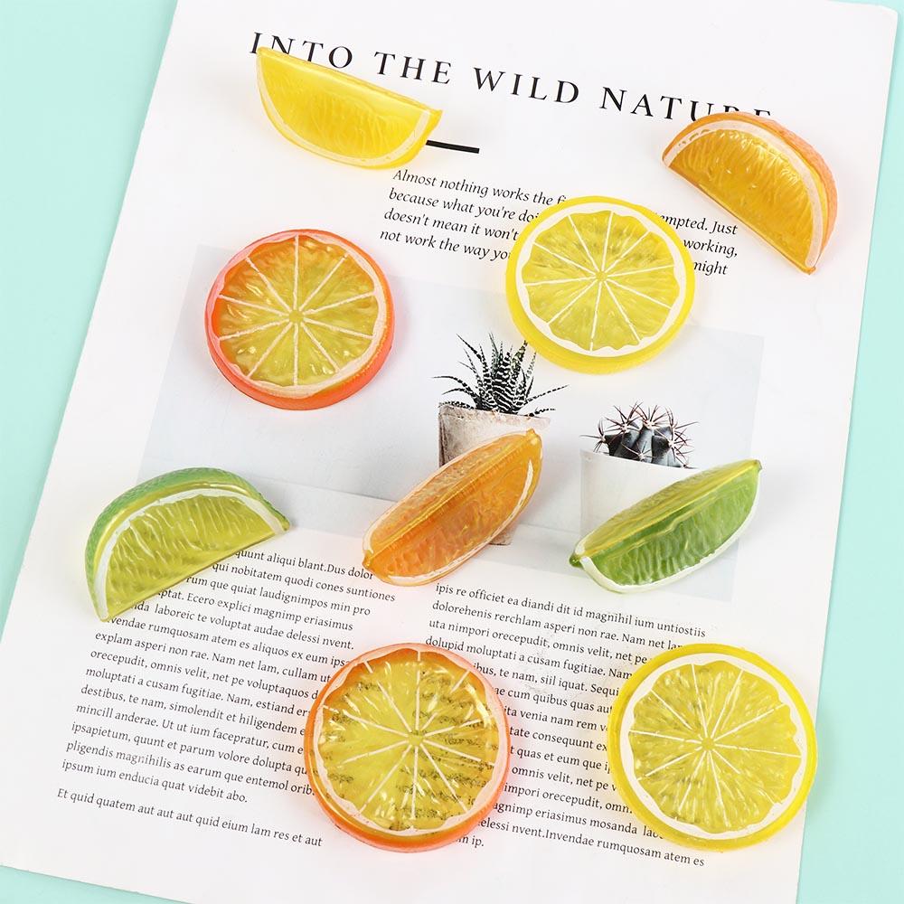 Props  Cognitive  Party Decoration Home Simulation Fruit Kitchen Decor Fake Limes Chips Artificial Lemon Slice