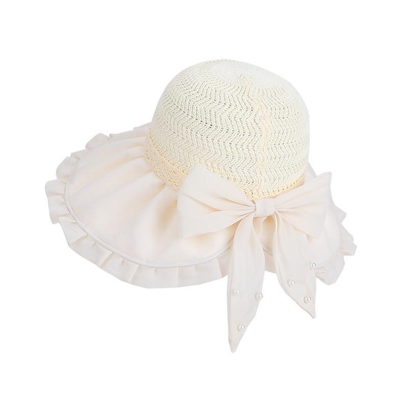 

Womens Summer Sun Hat With Large Brim And Adjustable Size For Outdoor Sunshade слонова кістка