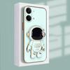 For Xiaomi Poco X8 Pro Case Shining Astronaut Spaceman Bracket Holder Design Soft Plating For Xiaomi Poco X8 Pro Back Cover