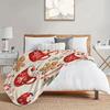 Christmas Cocoa Gingerbread Flannel Blanket - Red & White | Mugs/Candy Canes/Snowflakes | Sofa/Bed/Travel/Office Holiday Use