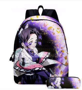 Stitc Cartoon Full Print Backpack Student Bag Pencil Case Two-Piece Set Children'S Backpack