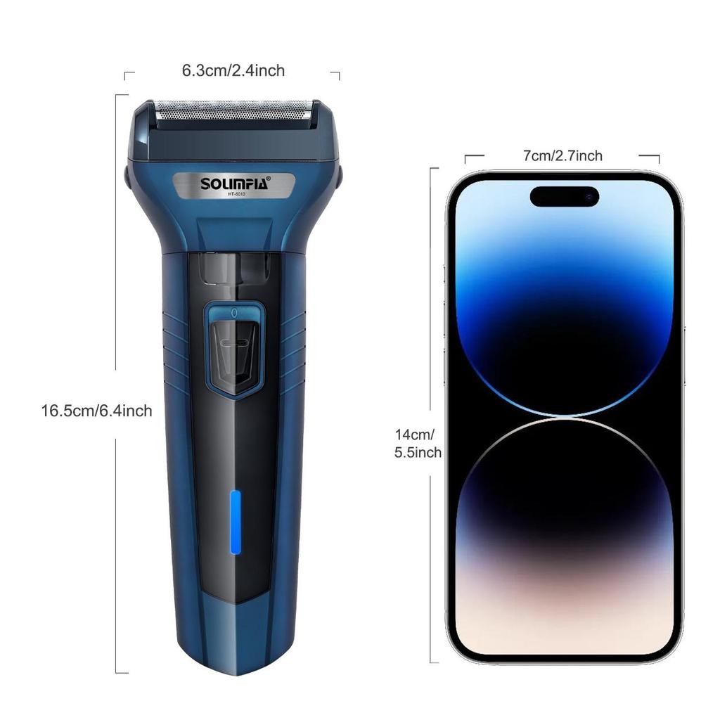 SOLIMPIA 3 in 1 Trimmer Pflege Set Elektrischer Rasierer Rasierer Kabelloser Bartschneider Wiederaufladbar Trocken Nass
