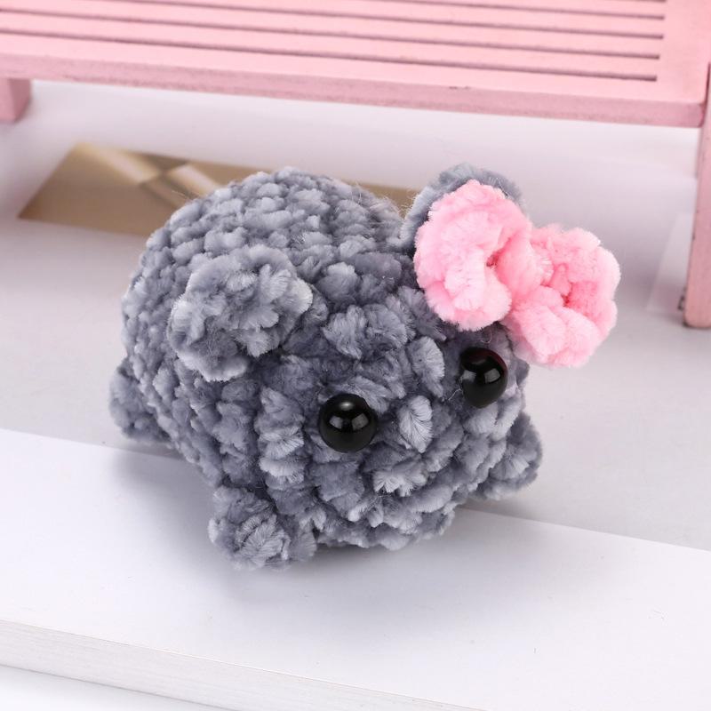 

Брелок для ключей «Хомяк» из синели: Эмоциональный комфорт плюшевый кулон украшение Single hamster