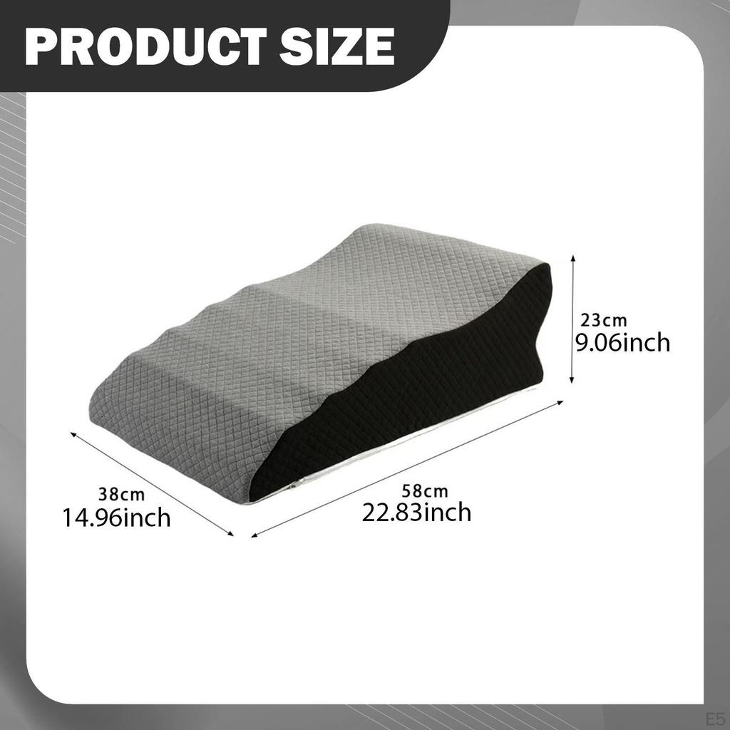 Bed Pillow with Footrest, Leg Rest, Removable Multi-functional Cushion for Reading, Relaxing In A