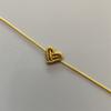 Hand Knitting Peach Heart-Shaped Lucky Red Rope Bracelet  Adjustable Women Bestie Charm Simple Men Couple Lovers  Gift